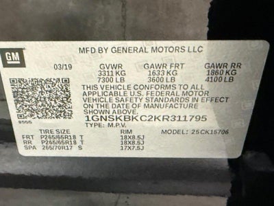 2019 Chevrolet Tahoe LT