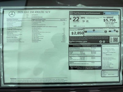 2026 Mercedes-Benz GLE GLE 350 4MATIC®