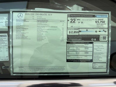 2026 Mercedes-Benz GLE GLE 350 4MATIC®