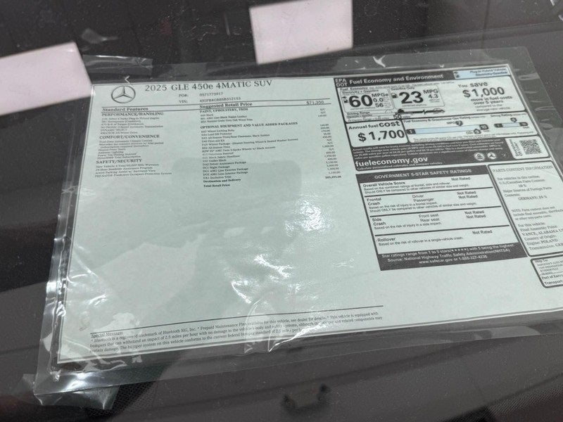 2025 Mercedes-Benz GLE GLE 450e 4MATIC®