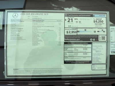 2026 Mercedes-Benz GLE GLE 450 4MATIC®