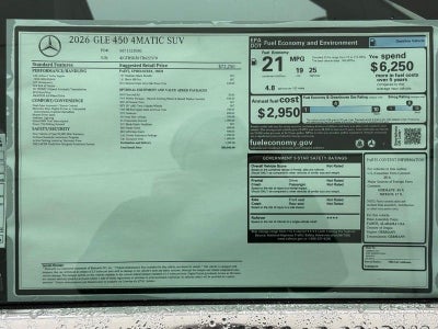 2026 Mercedes-Benz GLE GLE 450 4MATIC®