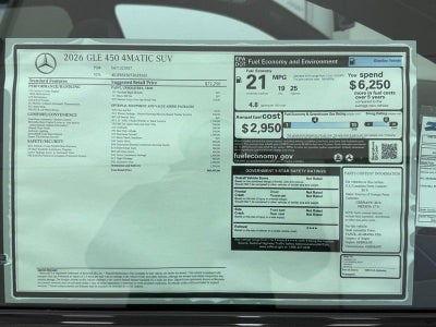2026 Mercedes-Benz GLE GLE 450 4MATIC®