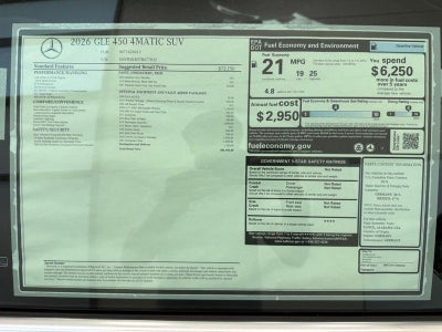 2026 Mercedes-Benz GLE GLE 450 4MATIC®