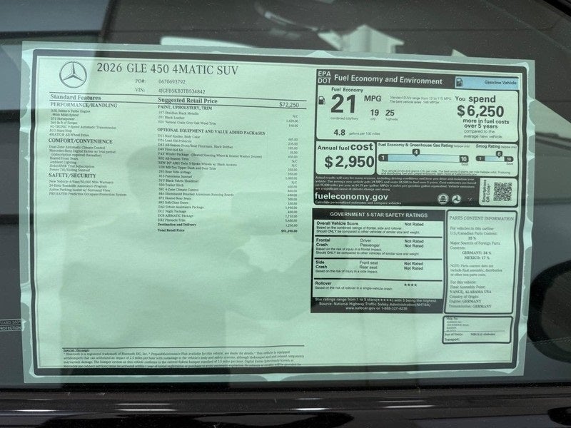 2026 Mercedes-Benz GLE GLE 450 4MATIC®