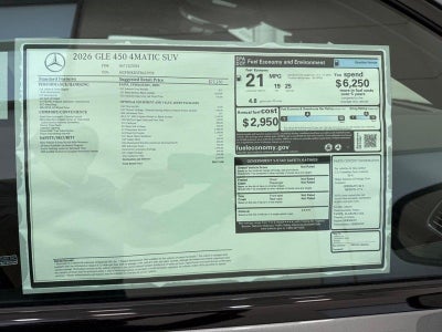 2026 Mercedes-Benz GLE GLE 450 4MATIC®