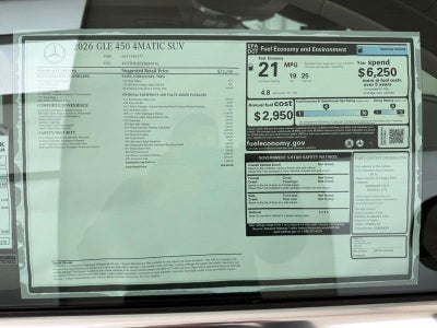 2026 Mercedes-Benz GLE GLE 450 4MATIC®