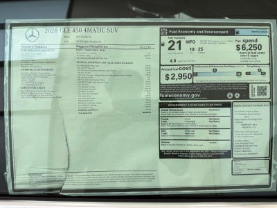 2026 Mercedes-Benz GLE GLE 450 4MATIC®