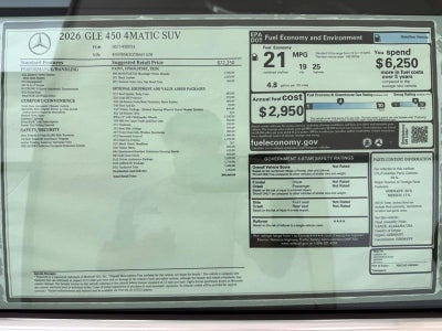 2026 Mercedes-Benz GLE GLE 450 4MATIC®
