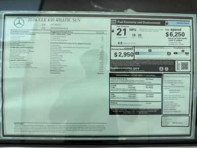 2026 Mercedes-Benz GLE GLE 450 4MATIC®