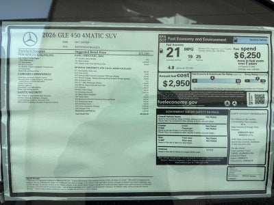 2026 Mercedes-Benz GLE GLE 450 4MATIC®
