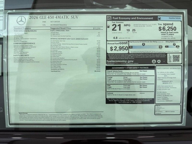 2026 Mercedes-Benz GLE GLE 450 4MATIC®