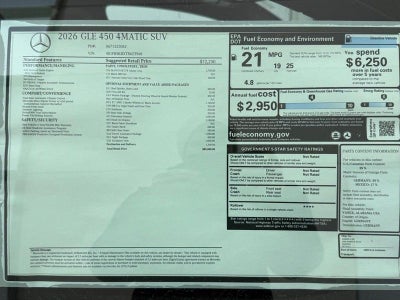 2026 Mercedes-Benz GLE GLE 450 4MATIC®