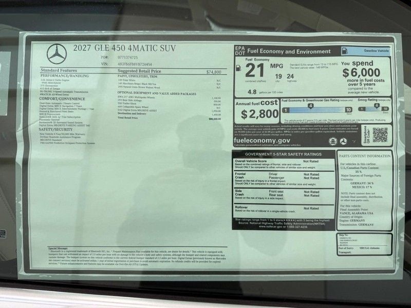 2027 Mercedes-Benz GLE GLE 450 4MATIC®