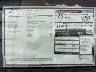 2027 Mercedes-Benz GLE GLE 350 4MATIC®