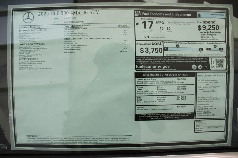 2025 Mercedes-Benz GLE GLE 580 4MATIC®