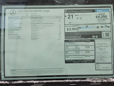2026 Mercedes-Benz GLE GLE 450 Coupe 4MATIC®