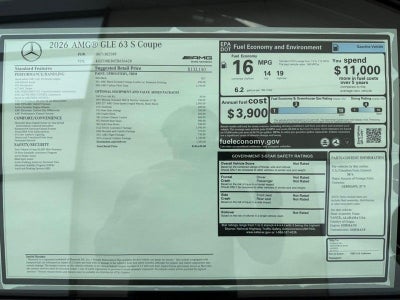 2026 Mercedes-Benz GLE GLE 63 S AMG® 4MATIC®