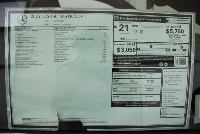 2025 Mercedes-Benz GLS GLS 450 4MATIC®