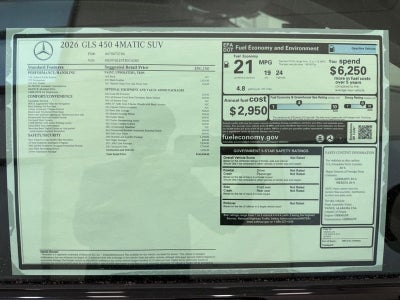 2026 Mercedes-Benz GLS GLS 450 4MATIC®