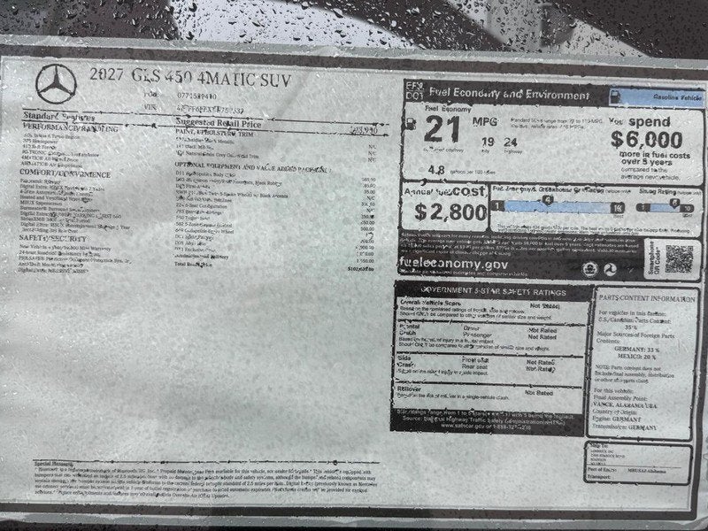 2027 Mercedes-Benz GLS GLS 450 4MATIC®