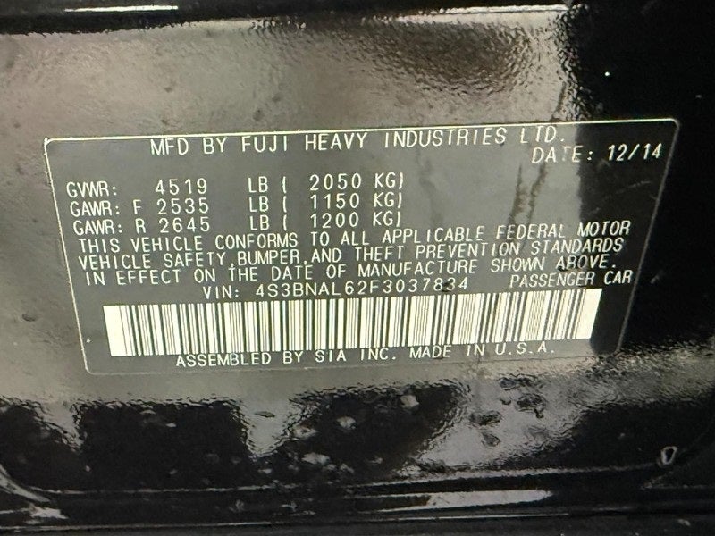 2015 Subaru Legacy 2.5i Limited