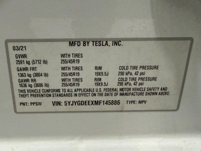 2021 Tesla Model Y Long Range