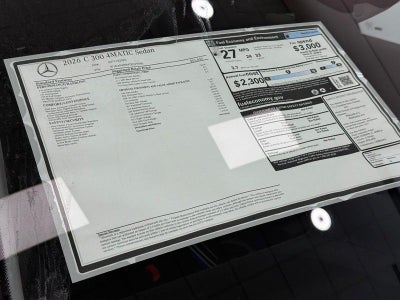 2026 Mercedes-Benz C-Class C 300 4MATIC®