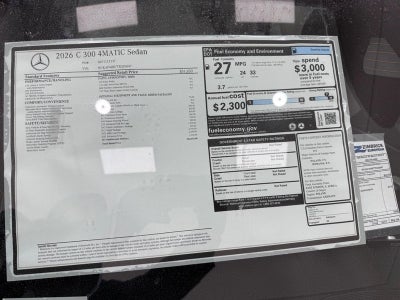 2026 Mercedes-Benz C-Class C 300 4MATIC®