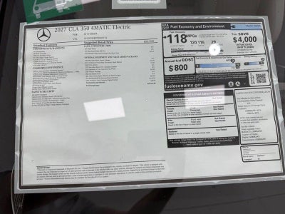 2027 Mercedes-Benz CLA CLA 350 4MATIC®