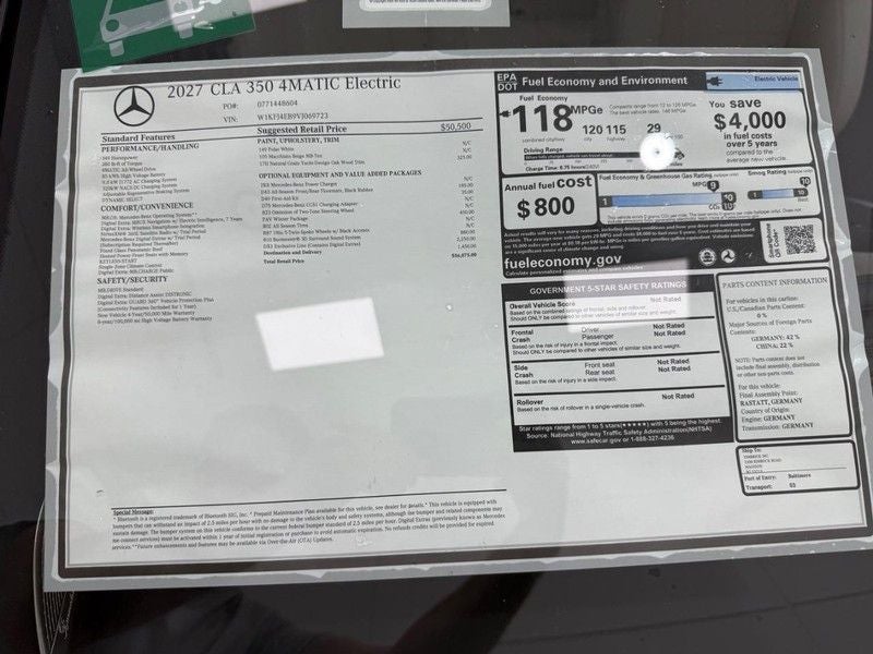 2027 Mercedes-Benz CLA CLA 350 4MATIC®