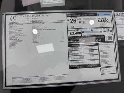 2026 Mercedes-Benz E-Class E 450 4MATIC®
