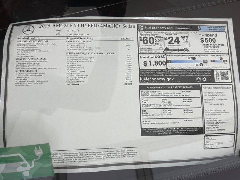 2026 Mercedes-Benz E-Class E 53 AMG® 4MATIC®