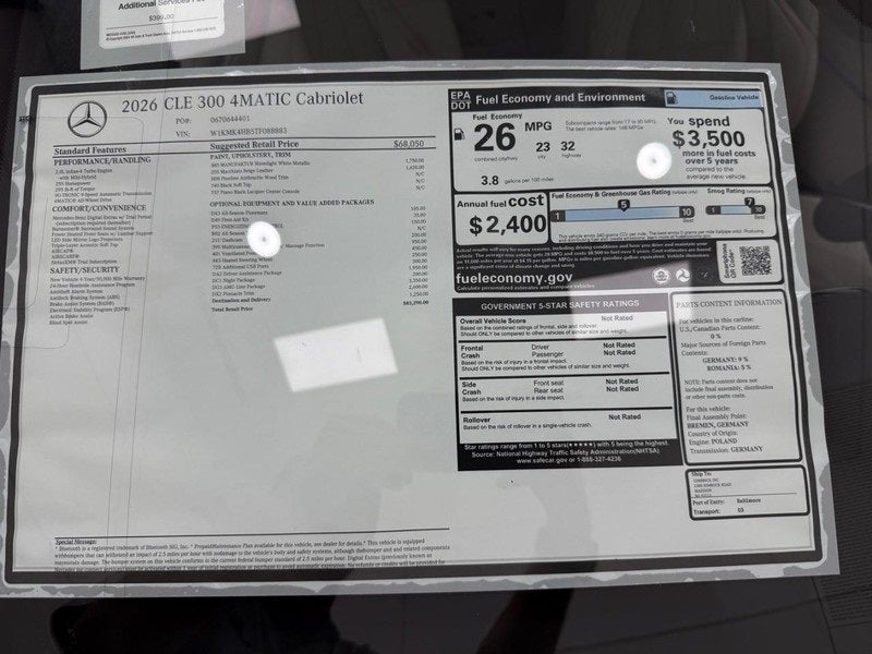 2026 Mercedes-Benz CLE CLE 300 4MATIC®