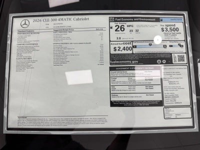 2026 Mercedes-Benz CLE CLE 300 4MATIC®