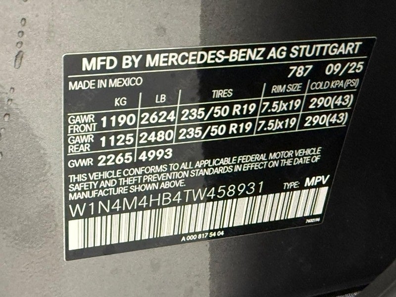 2026 Mercedes-Benz GLB GLB 250 4MATIC®