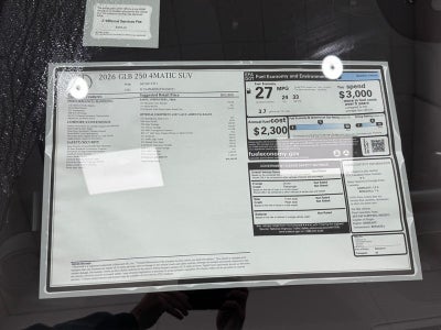 2026 Mercedes-Benz GLB GLB 250 4MATIC®