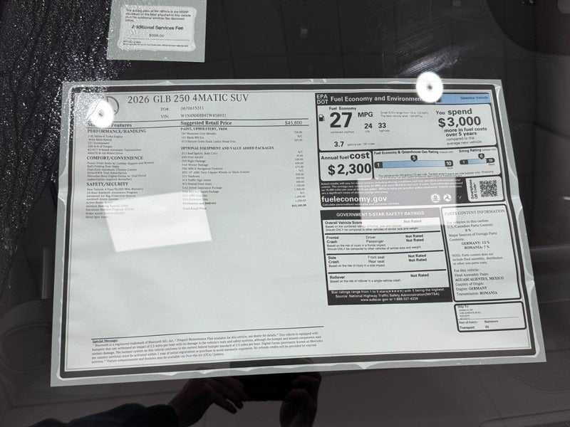 2026 Mercedes-Benz GLB GLB 250 4MATIC®