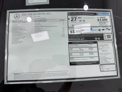 2026 Mercedes-Benz GLB GLB 250 4MATIC®