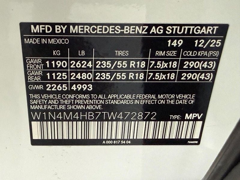 2026 Mercedes-Benz GLB GLB 250 4MATIC®