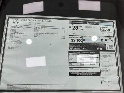 2025 Mercedes-Benz GLA GLA 250 4MATIC®