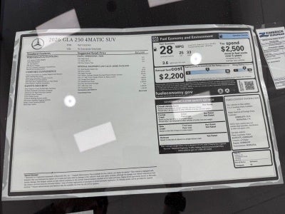 2026 Mercedes-Benz GLA GLA 250 4MATIC®