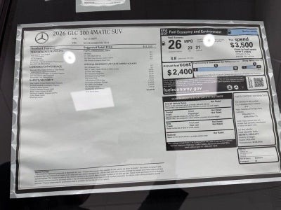 2026 Mercedes-Benz GLC GLC 300 4MATIC®