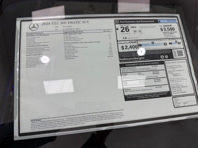 2026 Mercedes-Benz GLC GLC 300 4MATIC®
