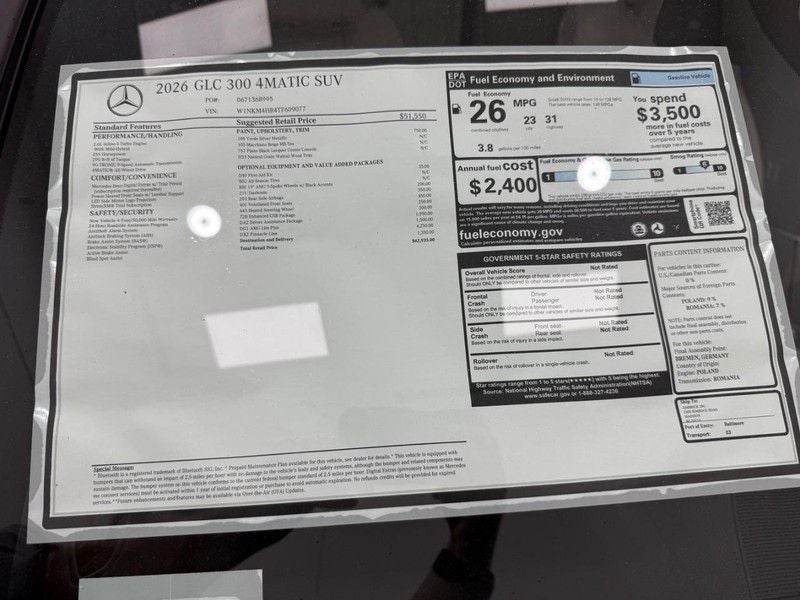 2026 Mercedes-Benz GLC GLC 300 4MATIC®