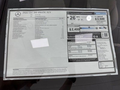 2026 Mercedes-Benz GLC GLC 300 4MATIC®