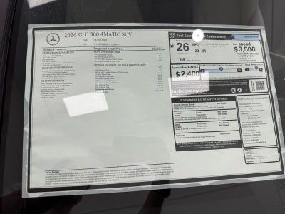 2026 Mercedes-Benz GLC GLC 300 4MATIC®