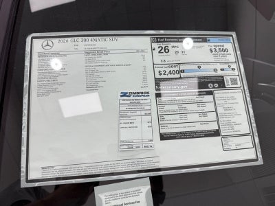 2026 Mercedes-Benz GLC GLC 300 4MATIC®