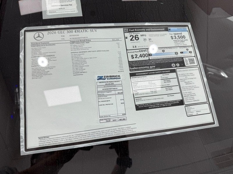 2026 Mercedes-Benz GLC GLC 300 4MATIC®