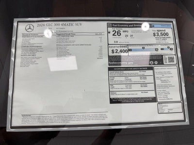 2026 Mercedes-Benz GLC GLC 300 4MATIC®
